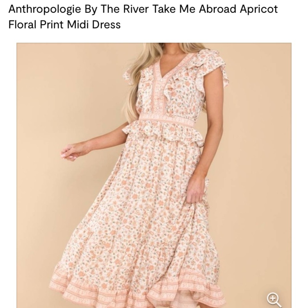 Anthropologie by the river dress